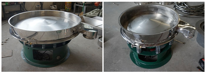 旋振篩底框安裝在振動(dòng)體上面。