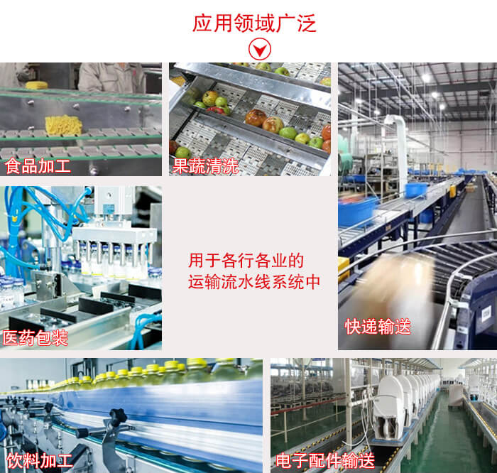 鏈板輸送機適用行業(yè)：食品加工，果蔬清洗等行業(yè)